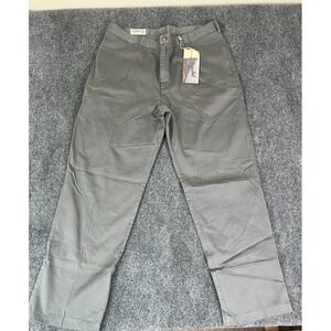 ORVIS Surf Wash Twill Cotton Gray  Chino Straight Leg Pants Size 38 NWT